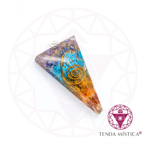 Orgonite Pendente Chakras - Triângulo Pencil