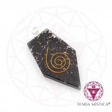 Orgonite Pendente Turmalina - Seta