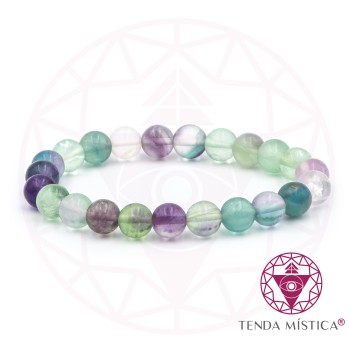 Pulseira Fluorite Arco Iris - 8mm