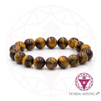 Pulseira Olho de Tigre 10mm