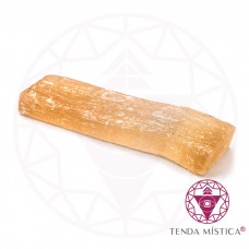 Selenite Chunks Bruto Laranja