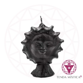 Vela Figura Sol Preto