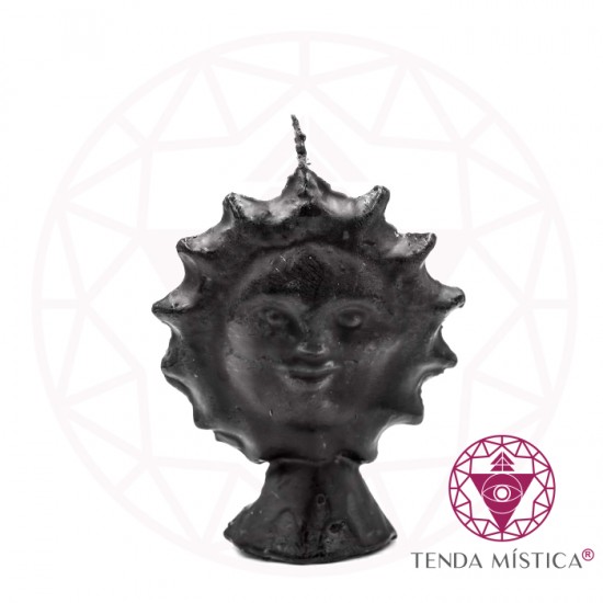 Vela Figura Sol Preto