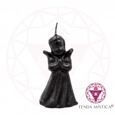 Vela Figura Anjo Preto