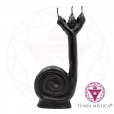 Vela Figura Caracol Preto