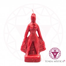 Vela Figura Maria Padilha 7 Saias Vermelha