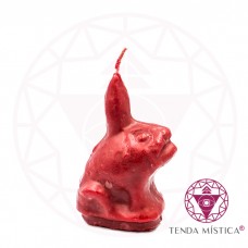 Vela Figura Sapo Vermelho