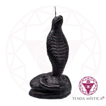 Vela Figura Serpente XL Preta