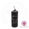 Vela Figura Tronco Caveira Preto