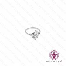 Anel Aço Nó da Bruxa Prateado A