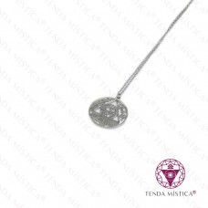 Colar Aço Olho de Horus Prateado