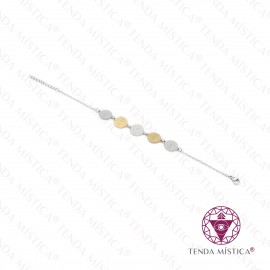 Pulseira São Bento Prateado e Dourado