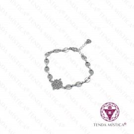 Pulseira Aço Nó da Bruxa Prateado