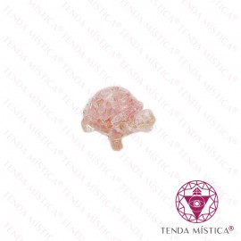 Orgonite Tartaruga Mini Quartzo Rosa