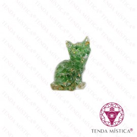 Orgonite Gato Quartzo Verde