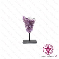 Ametista Drusa Base Metal 6x8cm