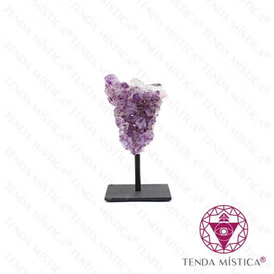 Ametista Drusa Base Metal 6x8cm