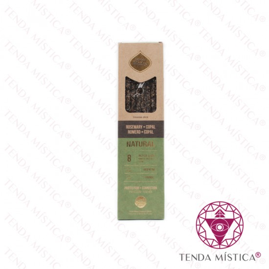 Incenso Sagrada Madre Natural Duplo Aroma Copal e Romero 