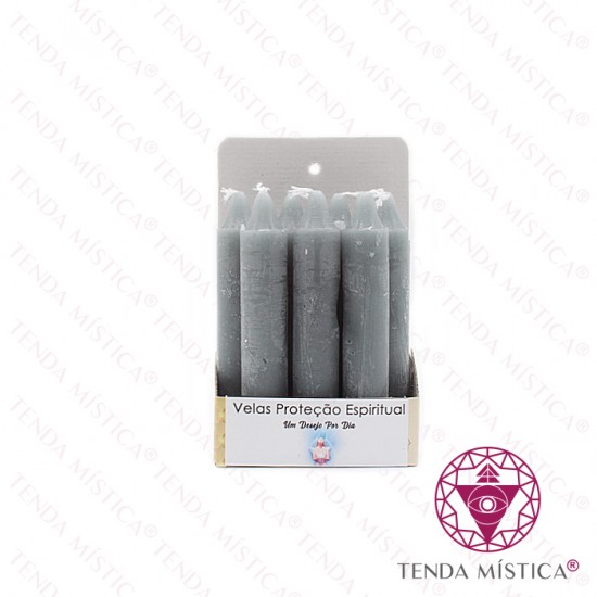 Ritual Sorte 7 Velas Cinzento