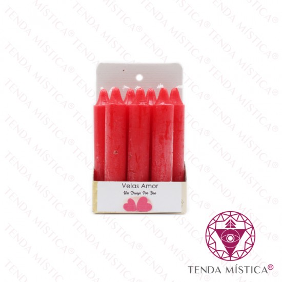 Ritual Sorte 7 Velas Vermelho