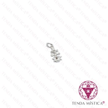 Pendente Cruz Caravaca Prata 11x6mm