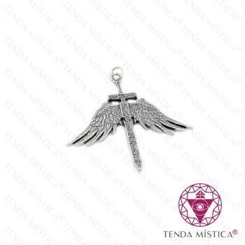 Pendente Espada S. Miguel Arcanjo Prata