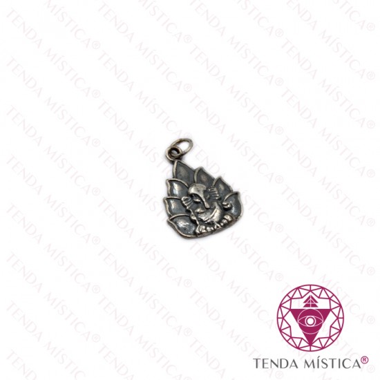 Pendente Prata Ganesha 16mm