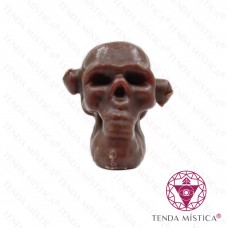 Vela Imagem Caveira Mechas Mel