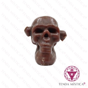 Vela Imagem Caveira Mechas Mel