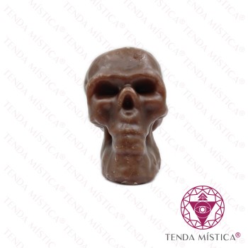 Vela Imagem Caveira sem Mechas Mel