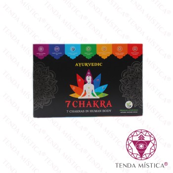 Caixa Incenso Ayurvedic 7 Chakras