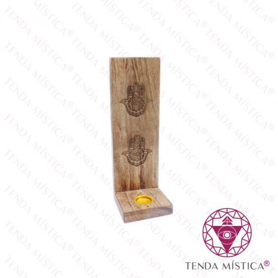 Porta Incenso Madeira Esculpida