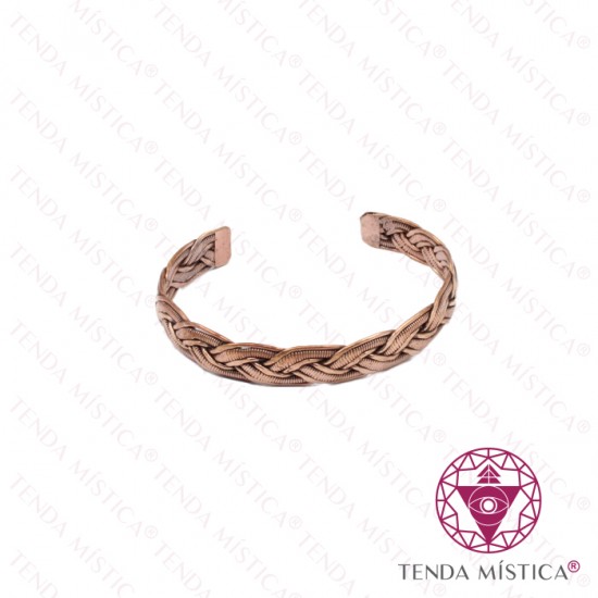 Pulseira Cobre Trançada