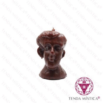 Vela Imagem Cabeça Homem Mel