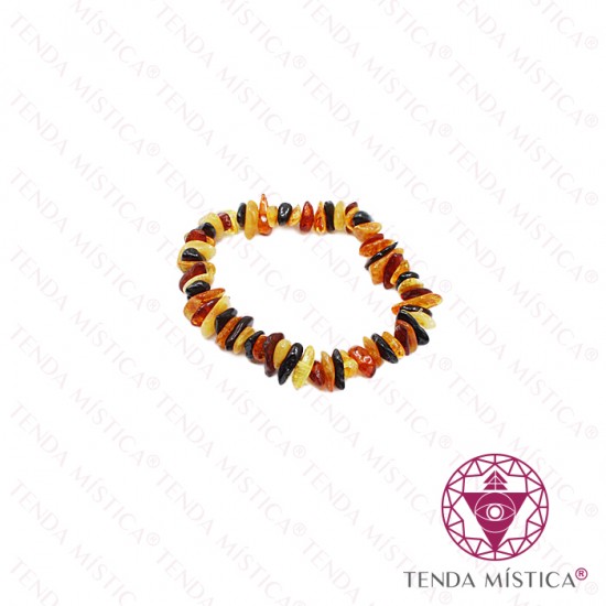 Pulseira Âmbar Chips 19cm