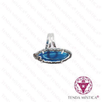 Anel Ágata Azul