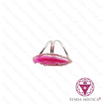 Anel Ágata Rosa