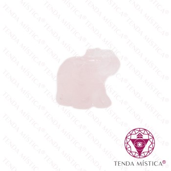 Elefante Mini Quartzo Rosa