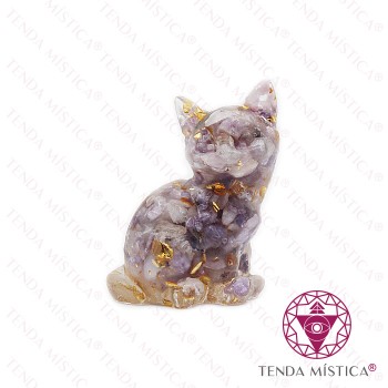 Orgonite Gato Ametista