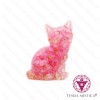 Orgonite Gato Quartzo Rosa