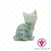 Orgonite Gato Mini Turquesa
