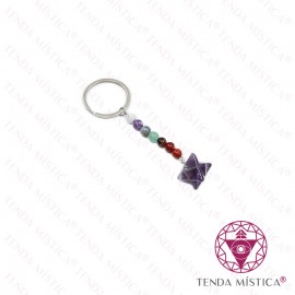 Porta-Chaves Merkabah Ametista
