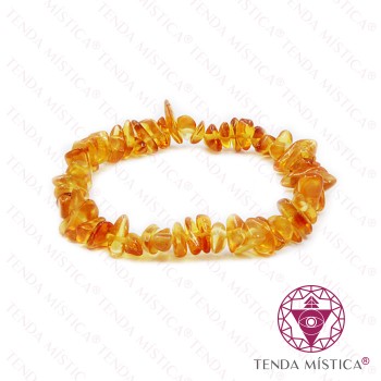 Pulseira Âmbar Chips 19cm 