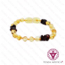 Pulseiras Âmbar Chips Bola 14cm
