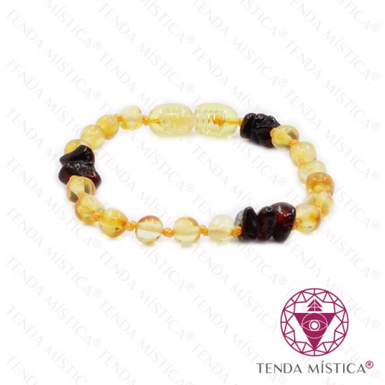 Pulseiras Âmbar Chips Bola 14cm