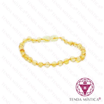 Pulseira Âmbar Claro 19cm