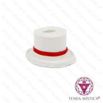 Porta Cigarros Chapéu Zé Pelintra Branco/Vermelho
