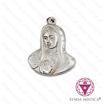Medalha Nossa Senhora Aço
