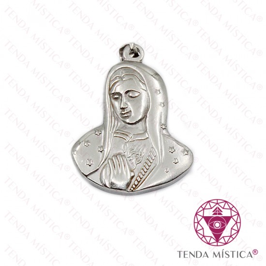 Medalha Nossa Senhora Aço