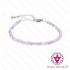 Pulseira Multiface Ametista Brasil com Aço 3mm